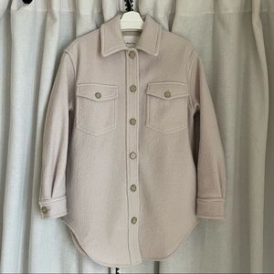 Aritzia Wilfred Free The Ganna Shirt Jacket / Shacket in Ash Grey